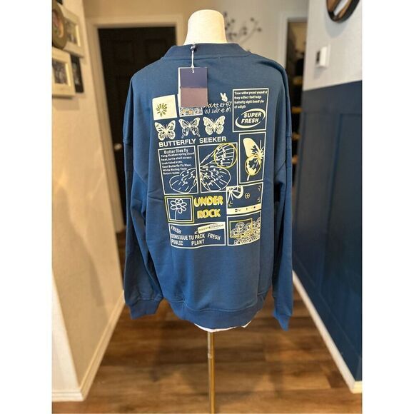 Aelfric Eden Mens Graphic Sweatshirt Crewneck Pullover - Picture 2 of 8